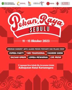 Besok, Dispar Kukar Gelar Festival Pekan Raya Sebulu