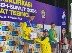 Panjat Tebing Kaltim Raih Medali di Babak Kualifikasi PON
