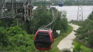 Kereta Gantung di Pulau Kumala Masih Belum Diperbaiki
