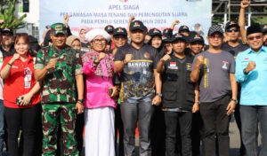 Wakili Ketua DPRD Kaltim, Seno Aji Hadiri Agenda Apel Siaga Pemilu Gelaran Bawaslu
