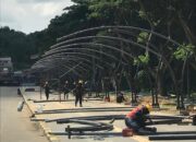 Pembangunan Kanopi di GOR Kadrie Oening, Fasilitas Baru untuk Kenyamanan Pengunjung